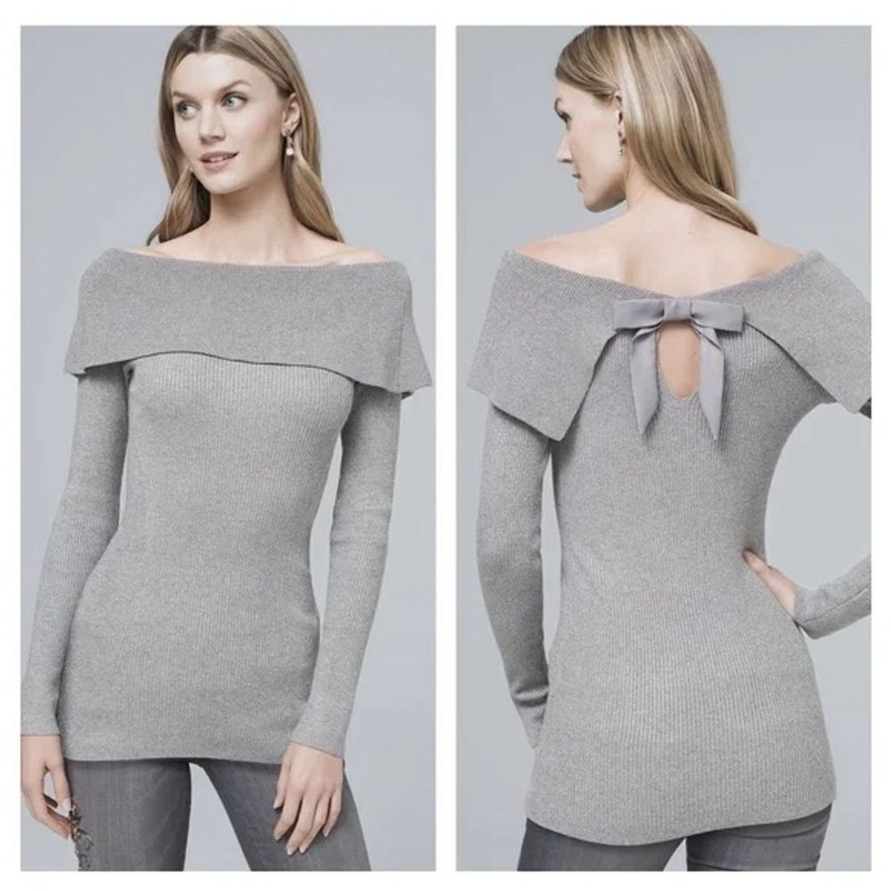 White House Black Market Bow Sweater